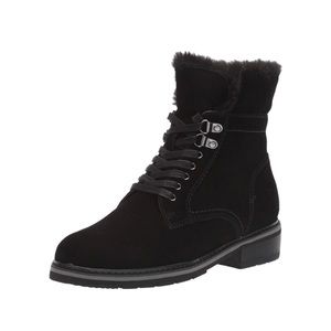 Blondo waterproof Vedette black suede ankle boots.